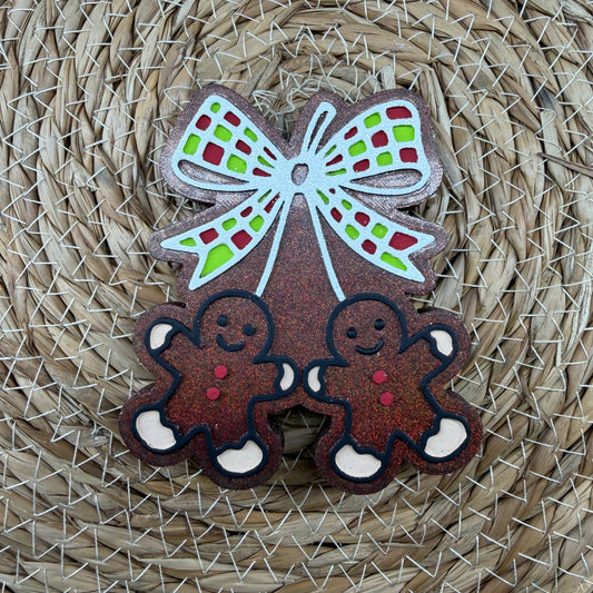 Gingerbread Cherries with Bow Car Freshie- Custom