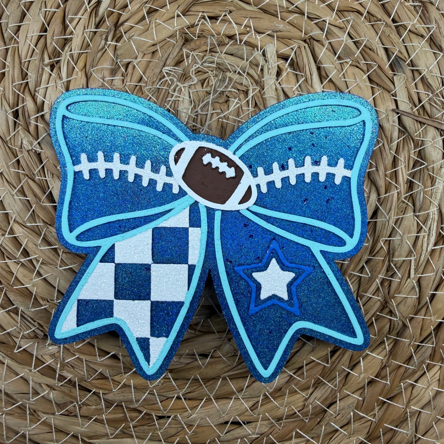 Cowboys Football Bow Car Freshie- Custom