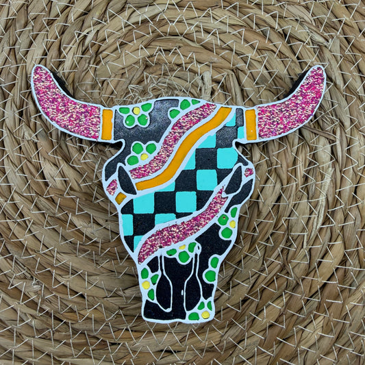 Retro Bull Car Freshie- Custom