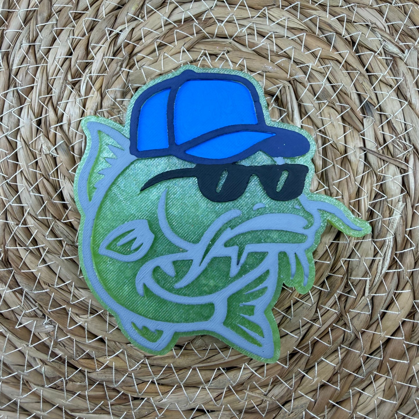 Bass Fish with Cap Car Freshie- Custom