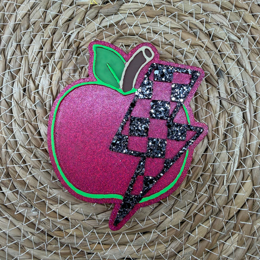 Teacher Apple with Bolt Car Freshie- Custom