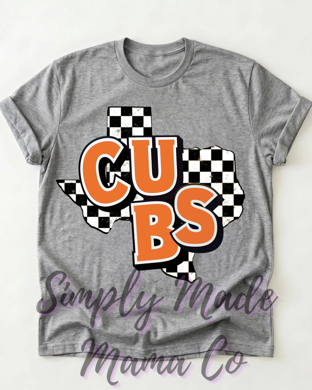 Cubs Checkered Texas (short sleeve, long sleeve, sweatshirt, hoodie)