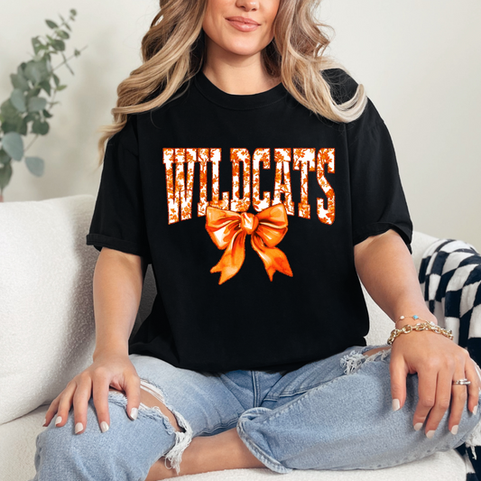 Wildcats Floral Bow (short sleeve, long sleeve, sweatshirt, hoodie)
