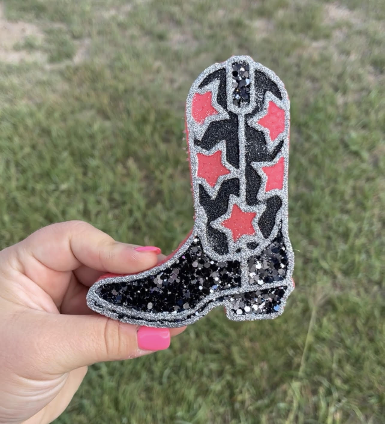 Cowgirl Boot with Stars Car Freshie