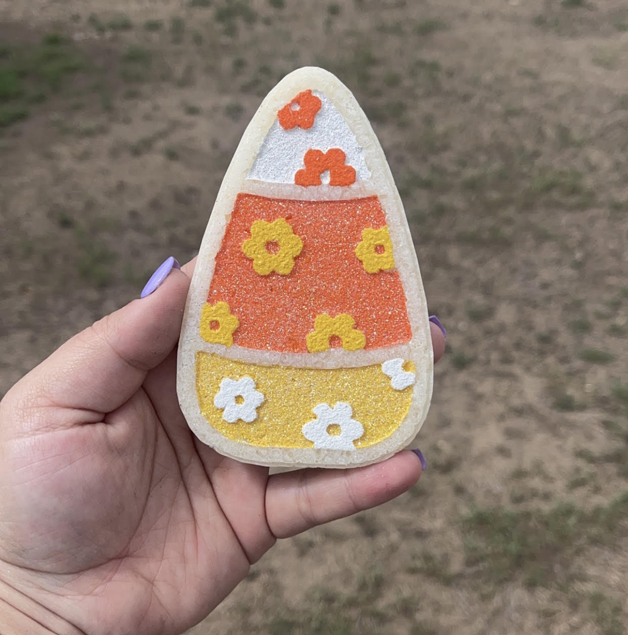 Floral Candy Corn Car Freshie