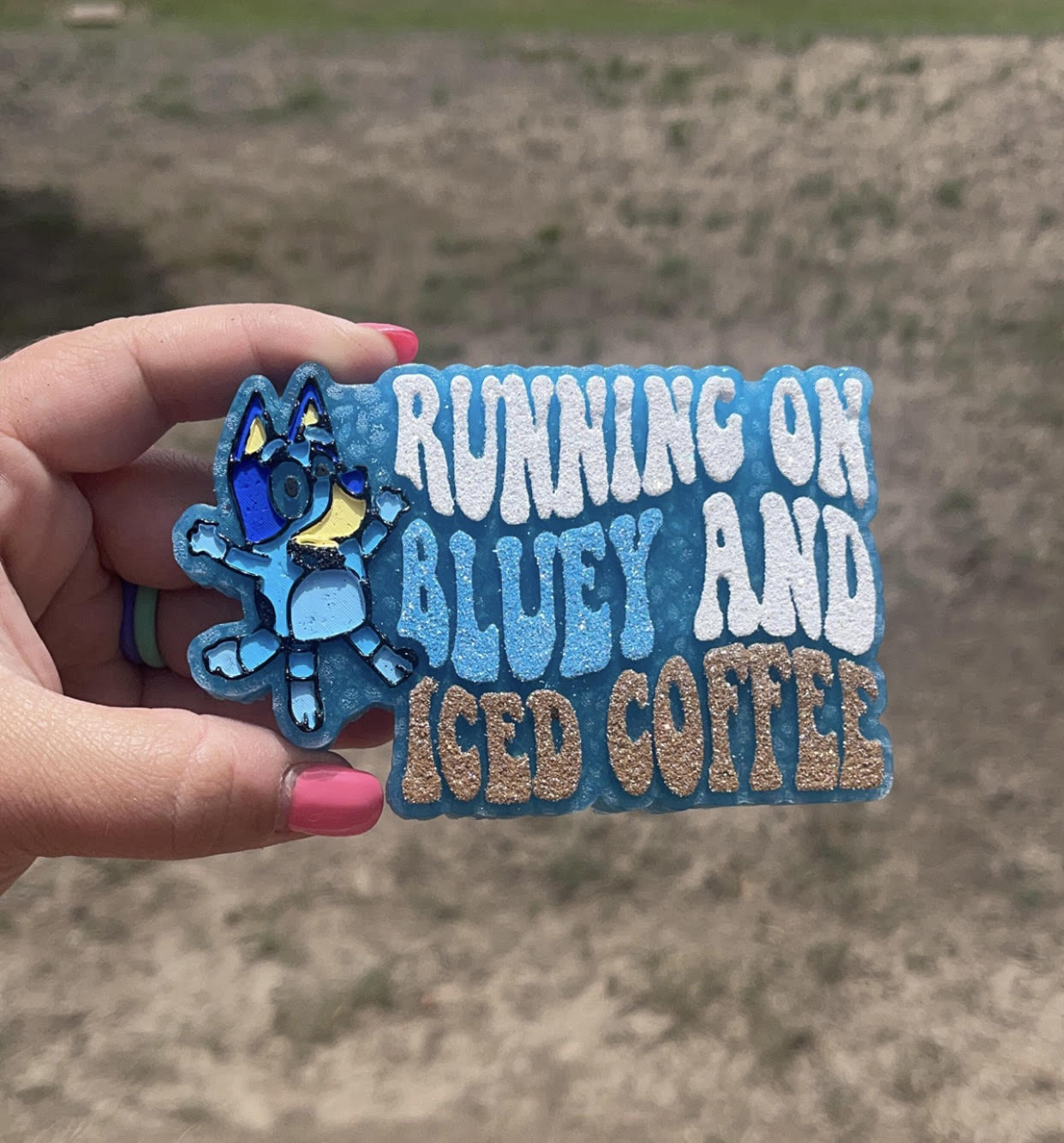 Running on B and Iced Coffee Car Freshie